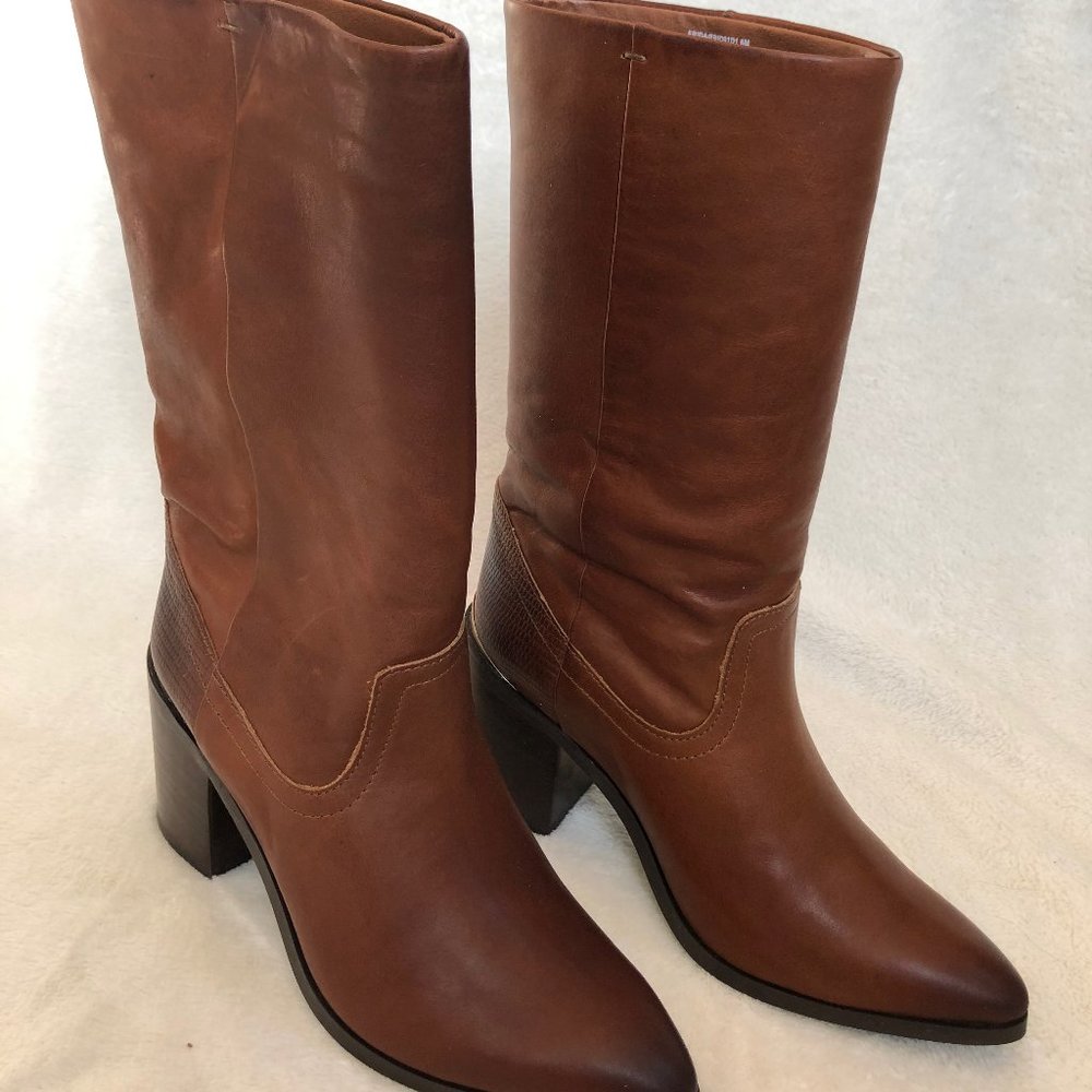 BRAND NEW Steve Madden FRIDA LEATHER Mid calf Boot